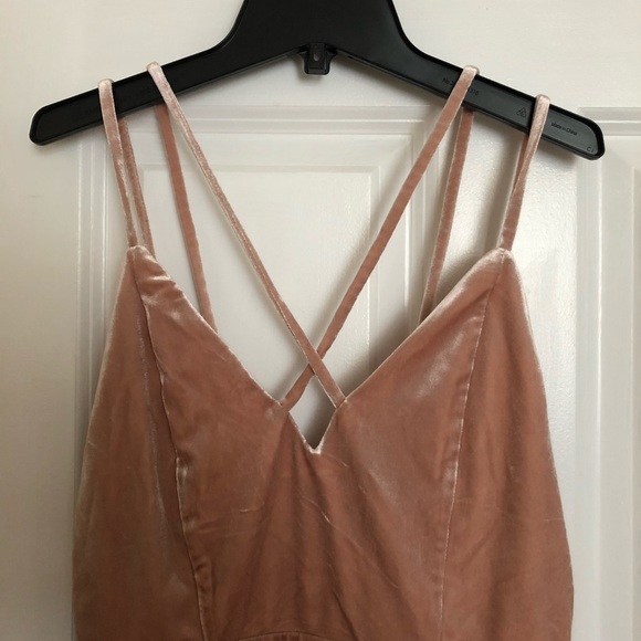 Forever 21 Pink Velvet Dress - Picture 2 of 6